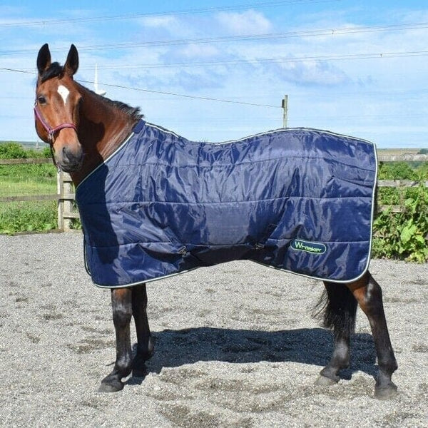 Whitaker Dunford 200g Standard Neck Mediumweight Stable Rug Navy/Lime 4'9 - 7'0'